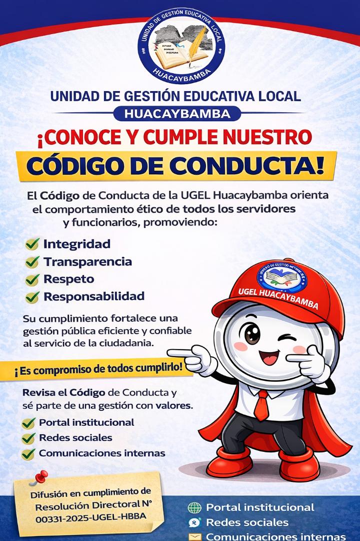 📢 ¡Conoce y cumple nuestro Código de Conducta!